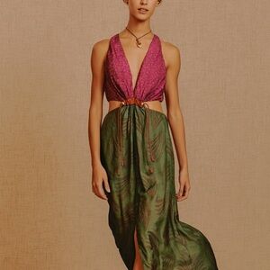 Elegant Multi Colored Vix Paula Hermanny Resort Wear Dress Size 2